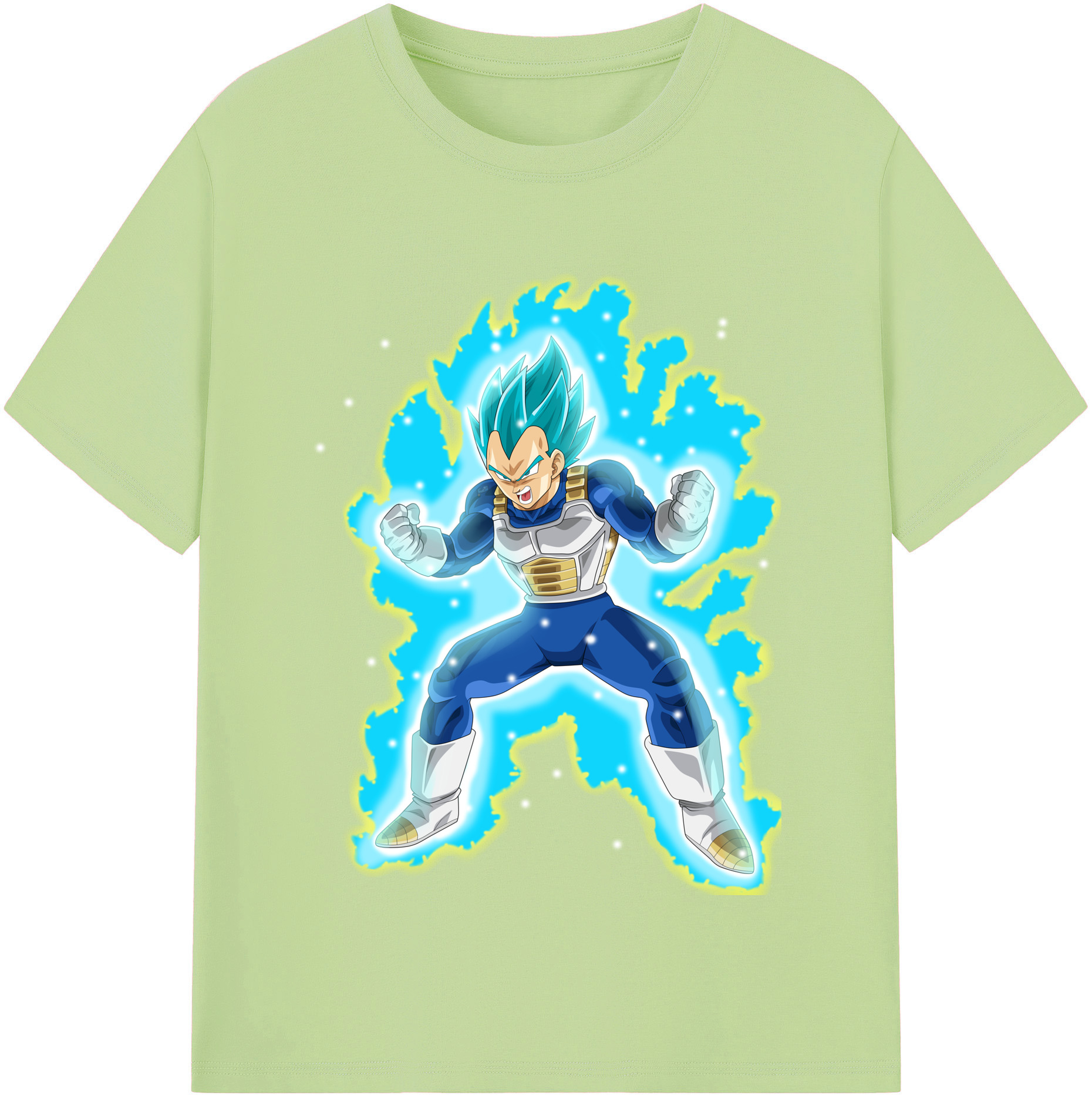 （画像用） ドラゴンボール ベジータ四世（Bejīta Yonsei）DRAGON BALL Vegeta IV 綿100％半袖Tシャツ（フロントプリント）